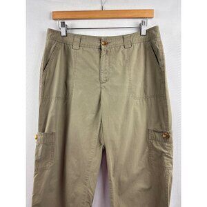 Dockers Womens Size 10 Cargo Pants 100% Cotton Khaki Casual Style